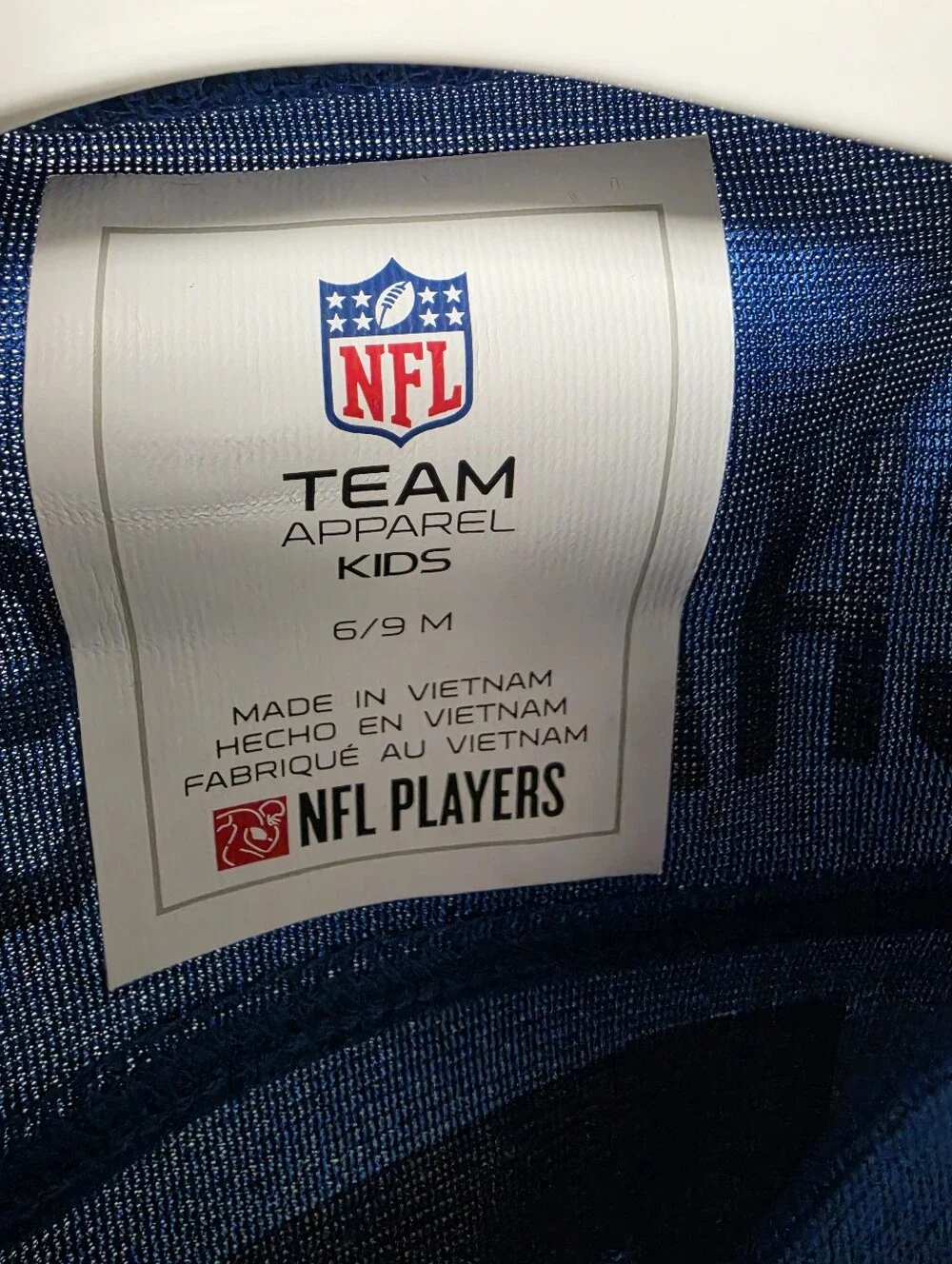 NFL Indianapolis Colts Richardson 5 One Piece Bodysuit Jersey Blue White 6 - 9M